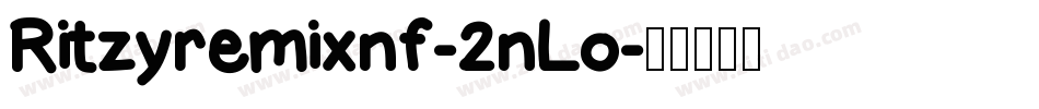 Ritzyremixnf-2nLo字体转换