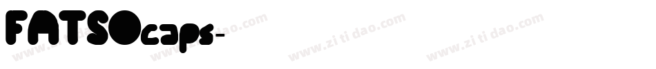 FATSOcaps字体转换