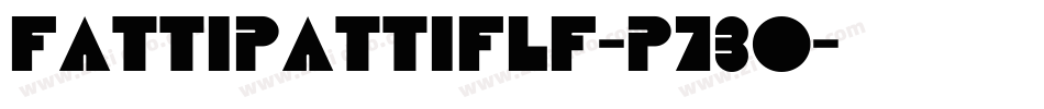 Fattipattiflf-p73O字体转换