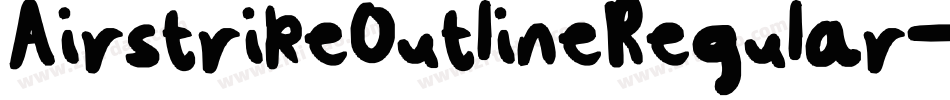 AirstrikeOutlineRegular-BEzx字体转换