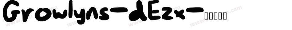 Growlyns-dEzx字体转换