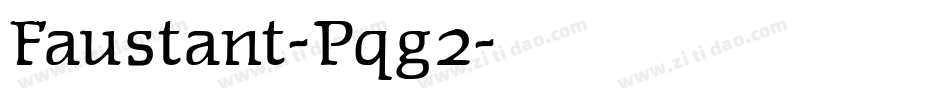 Faustant-Pqg2字体转换
