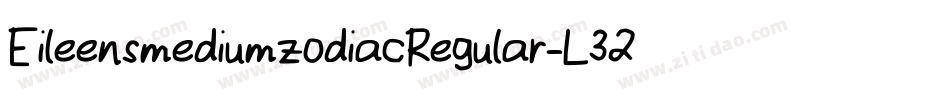EileensmediumzodiacRegular-L32W字体转换