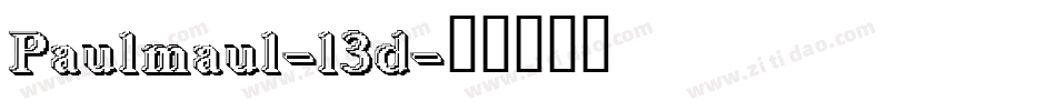 Paulmaul-l3d字体转换