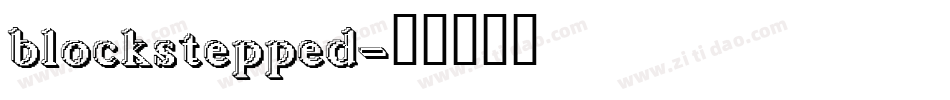 blockstepped字体转换