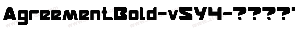 AgreementBold-v5Y4字体转换