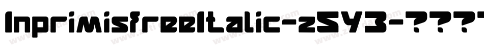InprimisfreeItalic-z5Y3字体转换
