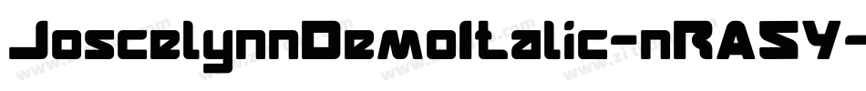 JoscelynnDemoItalic-nRA5Y字体转换