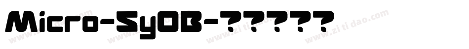 Micro-5y0B字体转换