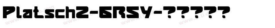 Platsch2-6R5Y字体转换