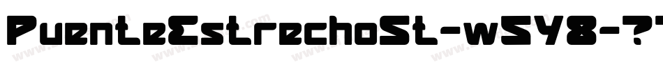 PuenteEstrechoSt-w5Y8字体转换