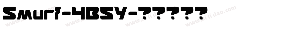 Smurf-4B5Y字体转换
