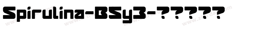 Spirulina-B5y3字体转换