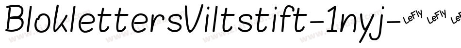 BloklettersViltstift-1nyj字体转换