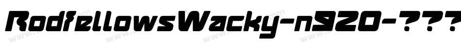 RodfellowsWacky-n920字体转换