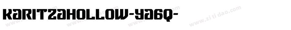 KaritzaHollow-ya6q字体转换 KaritzaHollow-ya6q字体转换