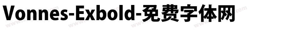 Vonnes-Exbold字体转换