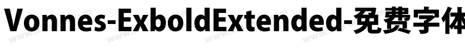 Vonnes-ExboldExtended字体转换
