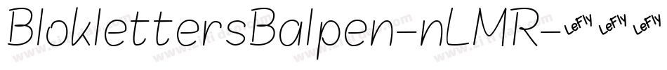 BloklettersBalpen-nLMR字体转换