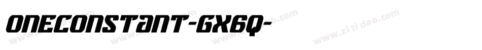 OneConstant-gx6q字体转换 OneConstant-gx6q字体转换