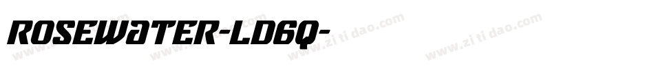 Rosewater-ld6q字体转换