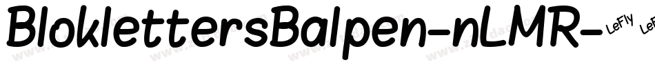 BloklettersBalpen-nLMR字体转换