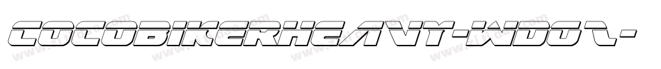CocobikerHeavy-WdGz字体转换