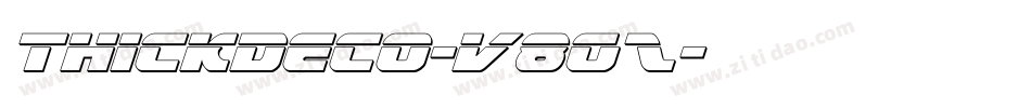 Thickdeco-V8Gz字体转换