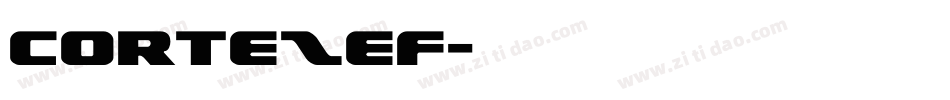CortezEF字体转换