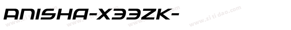 Anisha-X33ZK字体转换
