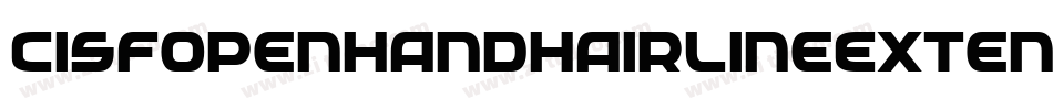 CisfOpenhandHairlineExtended-RL0A字体转换