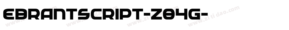 EBrantscript-z84G字体转换