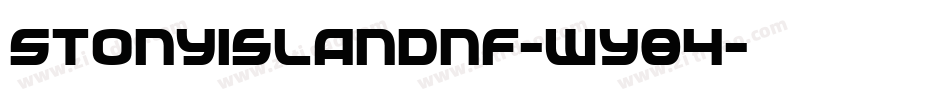 Stonyislandnf-WY84字体转换