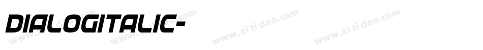 Dialogitalic字体转换