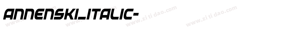 annenski_italic字体转换