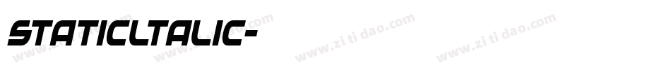staticltalic字体转换 staticltalic字体转换