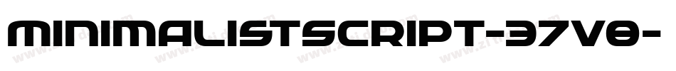 MinimalistScript-37V8字体转换