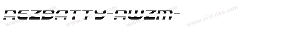 AezBatty-AwZm字体转换