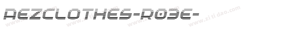 AezClothes-R03e字体转换