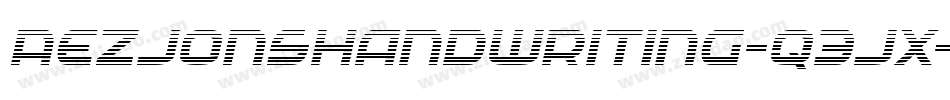 AezJonsHandwriting-q3Jx字体转换