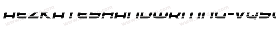 AezKatesHandwriting-Vq50字体转换