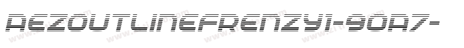 AezOutlineFrenzy1-9oA7字体转换