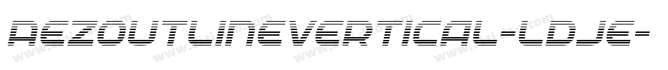 AezOutlineVertical-ldJe字体转换