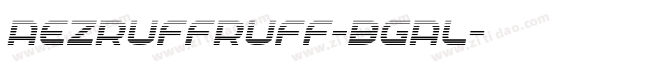 AezRuffRuff-BGAl字体转换