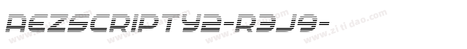 AezScripty2-r3J9字体转换