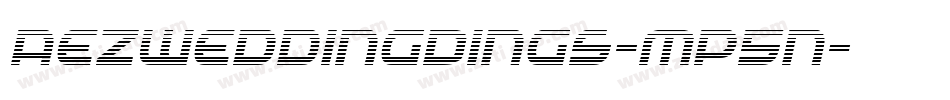 AezWeddingDings-Mp5n字体转换
