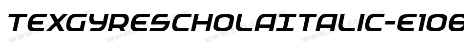 TexgyrescholaItalic-E1o8字体转换