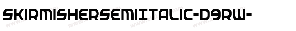 SkirmisherSemiItalic-D9RW字体转换