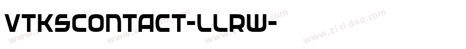 VtksContact-lLRw字体转换