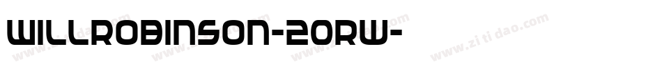 Willrobinson-2ORw字体转换